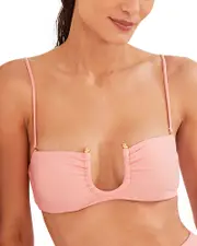 ViX Solid Cora Bandeau Bikini Top