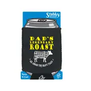 Food Dad Legendary Roast - Funny Novelty Stubby Holder With Base