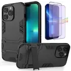Case For Apple iPhone 12/13 Pro Max Shockproof Stand Armor Cover+Anti-Blue Glass