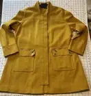 Military Style Utility Jacket w/ Zipper Front Snap Flap Closure & Cargo Pockets