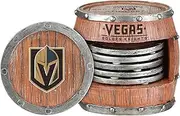 FOCO Vegas Golden Knights NHL 5 Pack Barrel Coasters