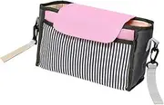 Vaguelly Portable Storage Bag for Baby Stroller Milk Bottle Organizer Diaper Pocket and Cup Holder Tidy Spacious
