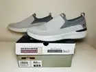 SKECHERS Lattimore Carlow Light Gray Slip-On Shoes Men's SIZE 11.5