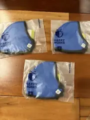 Kids Happy Masks Reusable Face Mask - 3 Royal Blue Size S