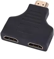 HDMI Male to Dual Female 1 in 2 Out Splitter Adapter Audio Video 1080P 4K@30Hz HD Connector