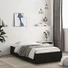 vidaXL Bed Frame with Drawers without Mattress Black 90x190 cm 2BB