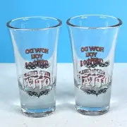 Set of 2 Captain Morgan How Do You Tattoo? 3.5" Shot Glass CHILL POOR DRINK IT