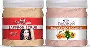 Honey Papaya Scrub 500ml with Saffron Scrub 500ML