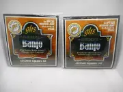 2 Pack GHS 5 String Med LT Banjo String Set PF135 Stage-Signature Set