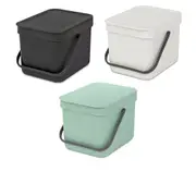 Brabantia Sort & Go Waste Bin 6L - Light Grey