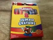 Playskool 8 Jumbo Crayons “Mr Potato Head” RARE