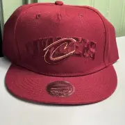 Cleveland Cavaliers Mitchell & Ness Hat Cavs NBA Embroidered Snapback Cap NEW