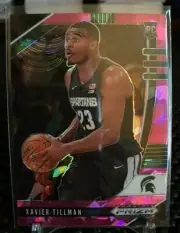 Xavier Tillman 2020-21 Prizm Draft Pick Pink Cracked ICE Rookie SP RC #22