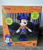Disney Halloween Minnie Mouse Airblown Inflatable 3.5 Ft Pre lit LED New in Box