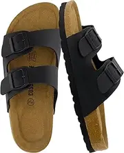[CUSHIONAIRE] Women's Lane Cork Footbed Sandal With +Comfort
