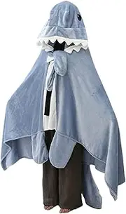 Wearable Shark Blanket - Shark Hoodie Blanket,Wearable Shark Cosplay Blanket, Soft Cute Funny Shark Hoodie for Women, Girls