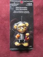Ashland Halloween Tiny Treasures, Bear in a Skeleton Costume 2024 NEW