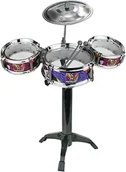 MTV Desktop Drum Set – Officially Licensed Mini Drum Kit for Kids & Adults Ages 6+, Compact Tabletop Percussion by Well Played