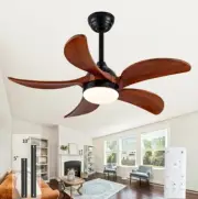36 Inch Wood Ceiling Fans with Lights Remote Control,Dimmable 5 Blades...