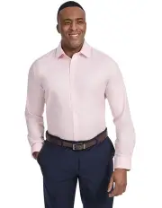 [Johnny Bigg] Coolmax Stretch Dress Shirt in Light Pink