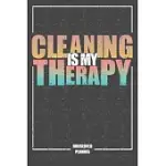 HOUSEHOLD PLANNER CLEANING IS MY THERAPY: HOUSE CLEANING PLANNER KEEP YOUR HOME CLEAN AND TIDY AN ORGANIZED BOOK FOR CHAOS.