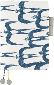 Hobonichi Techo Cousin Cover [A5 Cover Only] minä perhonen: hello swallow (White)
