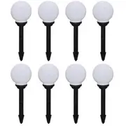 vidaXL Outdoor Pathway Lamps 8 pcs LED 15 cm with Ground Spike