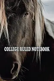 College Ruled Notebook: Anxiety Exploring Close Online Up Classroom Straight Accountant Look Office Of Sketch Horse Photo Manage All Your Notes In One Handy Book Its H-quality, Graphic Notebooks