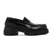 [Givenchy] Givenchy-Black 4g Terra Leather Loafers-Donna 40