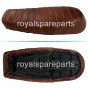 Fit For Royal Enfield GT & Interceptor 650 Leather Touring Dual Seat, Brown D23