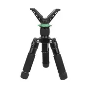 Professional Hunting Shooting Tripod Adjustable V Yoke Head Mini Aluminum Camera
