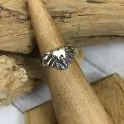Elephant Head Sterling Silver Toe Ring