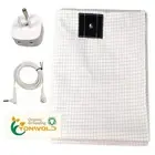 Organic Grounding Sheet 10% Silver Full/Double for Bed Sleeping Therapy with ...