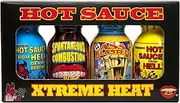 Ass Kickin Xtreme Heat Mini Hot Sauce Collection Pack Of 4 Mini Bottles (22 ml (Pack of 4))