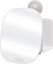 [Joseph Joseph] EasyStore Compact Shower Shelf with Adjustable Mirror - White