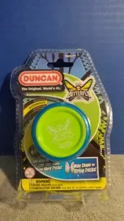 Duncan Butterfly Yo-Yo 2020. Blue/ Lime Green. New
