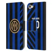 PERSONALISED INTER MILAN 2024/25 KIT LEATHER BOOK CASE FOR APPLE iPOD TOUCH MP3