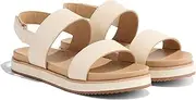[Nisolo] Women's Go-To Flatform Sandals, Summer/Spring Casual, 1" Added Height, Soft Interior Lining, Memory Foam Insoles for Comfort, Easy Hook & Loop Closure, True to Size