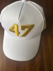 Official Trump MAGA 45 - 47 Hat White