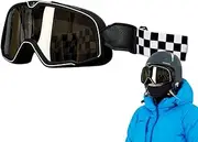 Helmet Goggles,Vintage Dustproof Racing Goggles | Motorcycle Riding Glasses Anti-Wind Dustproof Motorcycle Sunglasses for Adults Outdoor Activities