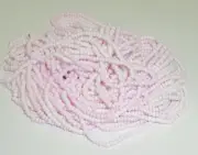 Vintage Variegated Palest Pink Opaque Glass Seed Beads Czech NOS