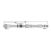 BORG & BECK Brake Hose BBH7079 FOR Mazda3 Mazda5 Genuine Top Quality 2yrs No Qui
