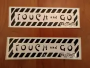 TWO Touch and Go Records LOGO STICKERS Slint Brainiac Big Black Jesus Lizard