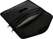 Fireproof Money Bag with Zipper Waterproof Fireproof Cash Bag Portable Document Safe Money Deposit for Cash Mobile Phones Keys ZJMCAJY(Black)