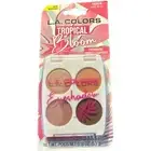 L.A. Colors Tropical Bloom Mtte Shimmer Quad Eyeshadow Browns Away We Go
