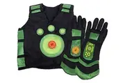 Wild Kratts Creature Power Suit - Chris - Size 4-6X - Includes Vest, Gloves and 2 Power Discs for Dress Up Pretend Play - Officially Licensed - Gift for Kids
