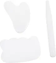 3-in-1 Jade Massage Board Kit Facial Body Scraper Tool for Circulation Ergonomic Grip