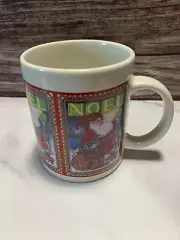 World Bazaars Inc "Noel" Santa Christmas Coffee Mug/Cup (New - Open Box)
