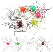 10PCS Fishing Lure Kit, Dice Shaped Soft Fishing Bait PVC Lure Slow Sinking Flexible Bass Lures for Catfish and Perch Lures for Freshwater Bait