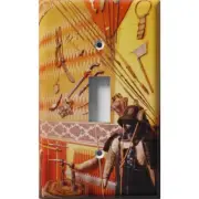 SnazzySwitch Oriental Warrior Wall Decorative Light Switch Plate Cover